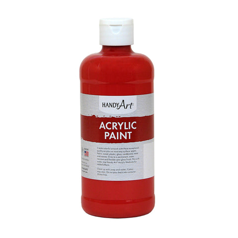 Acrylic Paint 16 Oz, Vermilion