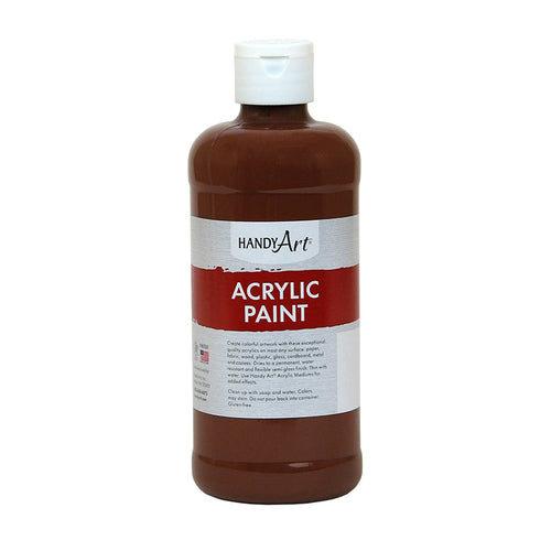Acrylic Paint 16 Oz, Burnt Sienna