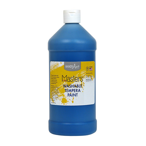 Little Masters Washable Tempera Paint, Blue, 32 Oz.