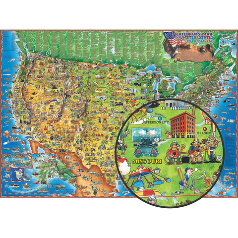 Childrens Map Of The, 54 X 38
