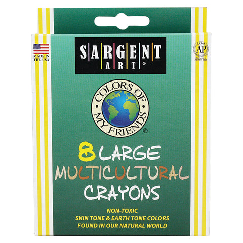 Colors Of My Friends, Multicultural Crayons, 8 Count