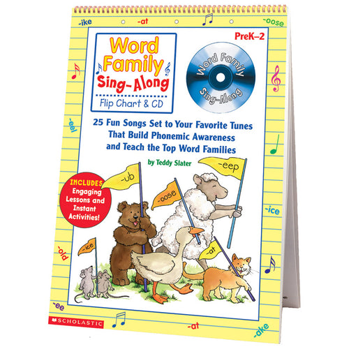 Word Family Sing-Along Flip Chart And Cd, Grades K-2