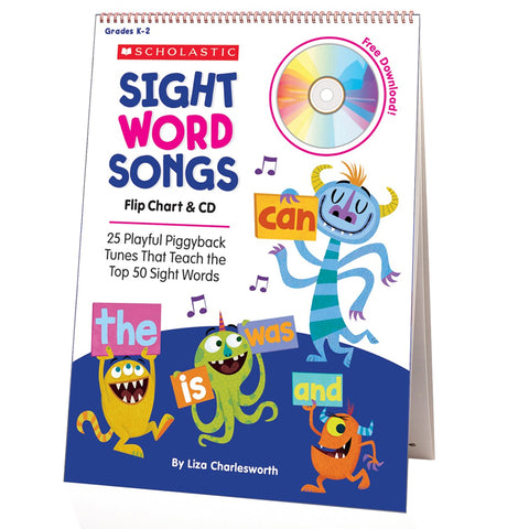 Scholastic Sight Word Songs Flip Chart & Cd