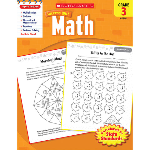 Scholastic Success With Math: Grade 3