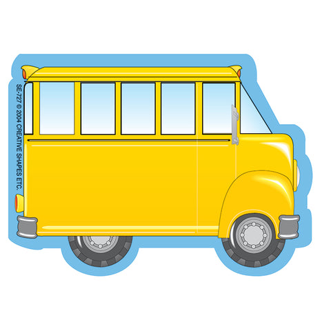 School Bus Mini Notepad, 3 X 3, 35 Sheets