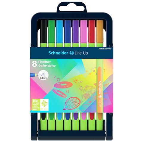 Schneider Line-Up Fineliner Pens, 8 Colors