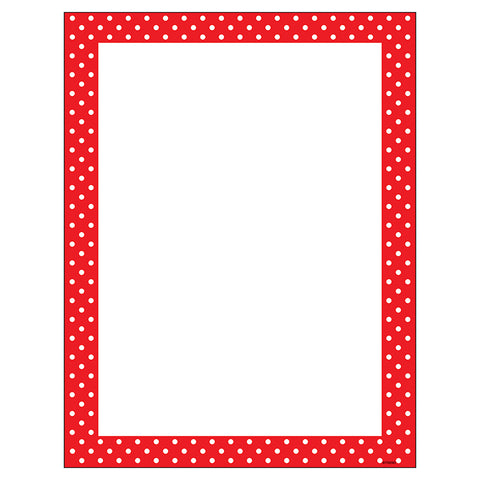 Polka Dots Red Terrific Papers, 50 Ct