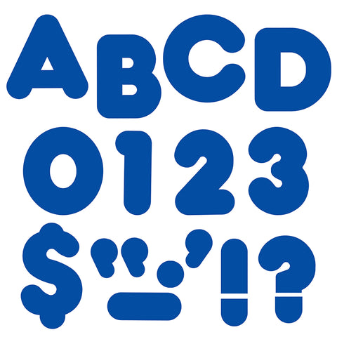 Royal Blue 4 Casual Uppercase Ready Letters