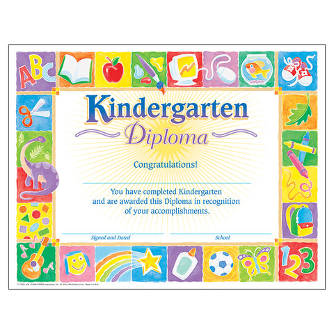 Classic Kindergarten Diploma , 30 Ct
