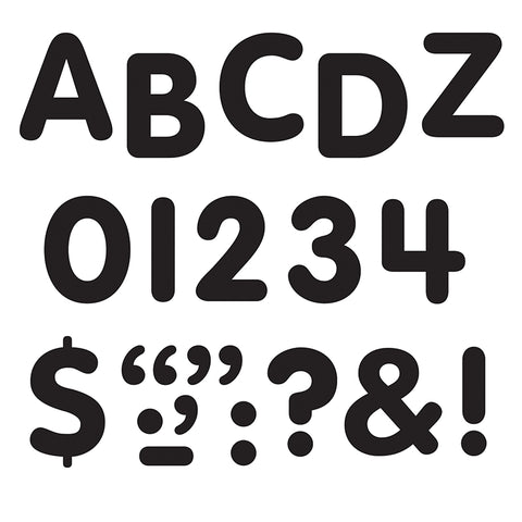 Black 1 Stick-Eze Stick-On Letters