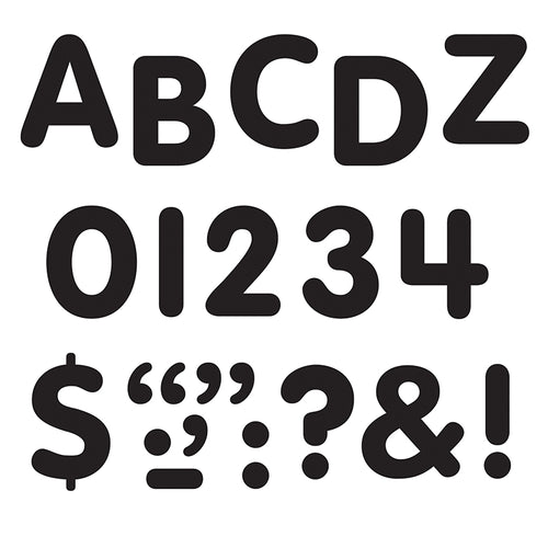 Black 1 Stick-Eze Stick-On Letters