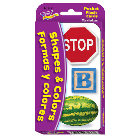 Colors & Shapes/Colores Y Formas (En/Sp) Pocket Flash Cards