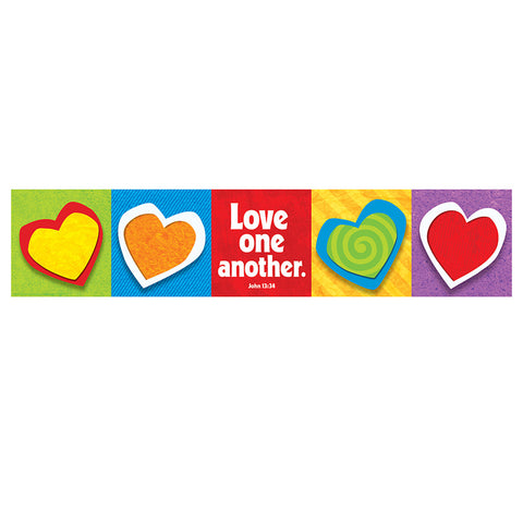 Love One Another John 13:34 Quotable Expressions Banner, 5'