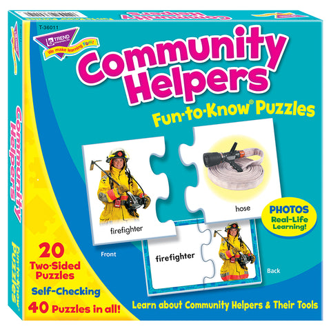 Community Helpers Fun-To-Know Puzzles
