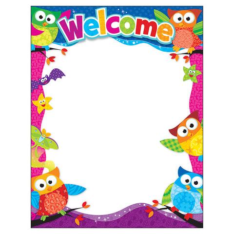 Welcome Owl-Stars! Learning Chart, 17" X 22"