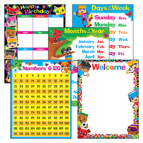 Classroom Basics Blockstars! Learning Chts Combo Pk, Set 5