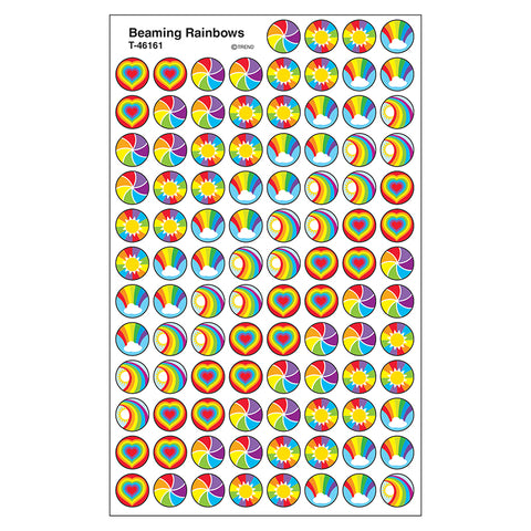 Beaming Rainbows Superspots Stickers, 800 Ct