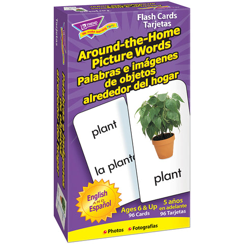 Around-The-Home/Palabras (En/Sp) Skill Drill Flash Cards