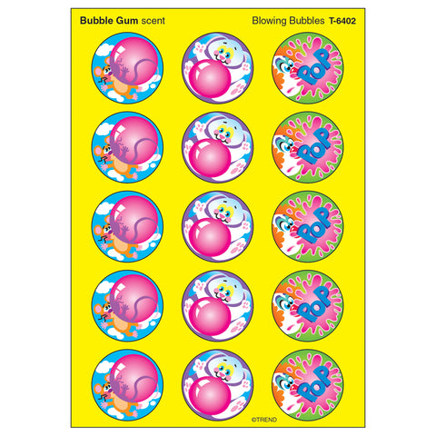 Blowing Bubbles/Bubblegum Stinky Stickers, 60 Ct.