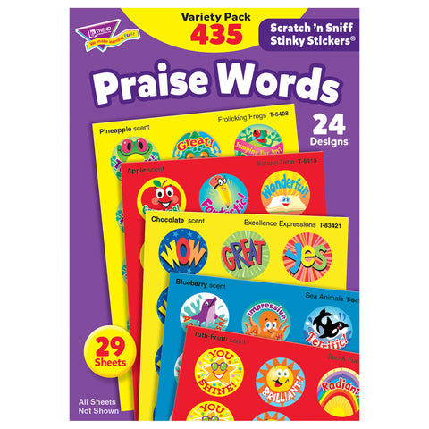 Praise Words Stinky Stickers Variety Pack, 435 Ct