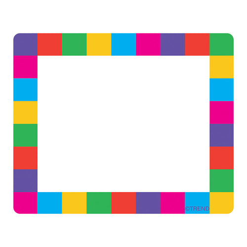 Rainbow Plaid Terrific Labels„¢, 36 Ct