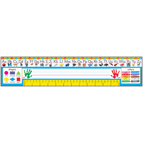 Prek-1 Zaner-Bloser Desk Toppers Ref. Name Plates, 36 Ct