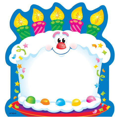 Bright Birthday Note Pad-Shaped, 50 Sheets