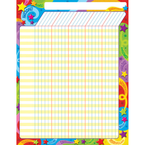 Praise Words 'N Stars Incentive Chart, 17 X 22