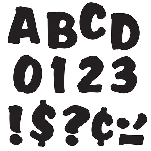Black 4 Splash Uppercase Ready Letters