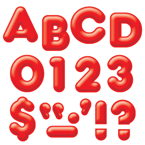 Red 2 3-D Uppercase Ready Letters