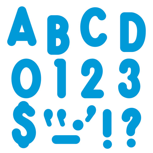 Blue 7-Inch Billboard Uppercase (En/Sp) Ready Letters