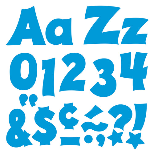 Blue 4-Inch Friendly Uppercase/Lowercase Combo Pack (En/Sp) Ready Letters