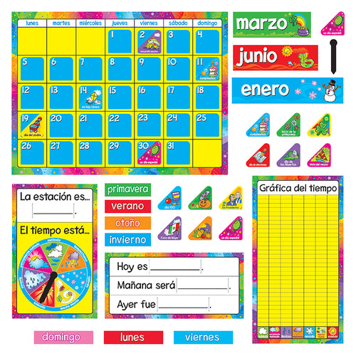 Calendario Anual (Sp) Bulletin Board Set