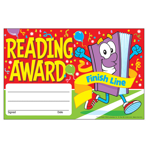 Reading Award Finish Line Recognition Awards, 30 Ct