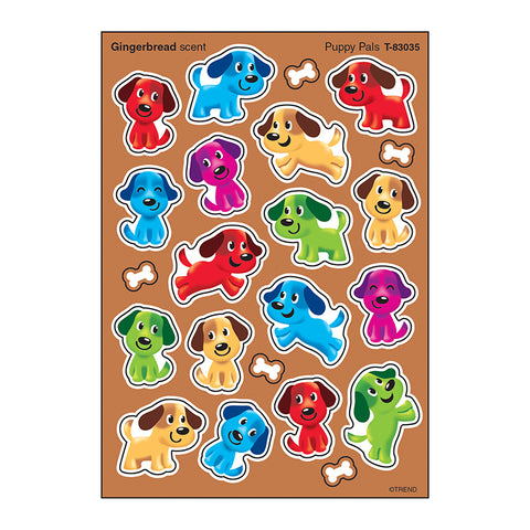 Puppy Pals Stinky Stickers, Mixed Shapes, 88 Ct