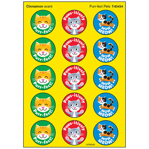 Purr-Fect Pets/Cinnamon Stinky Stickers, 60 Ct.