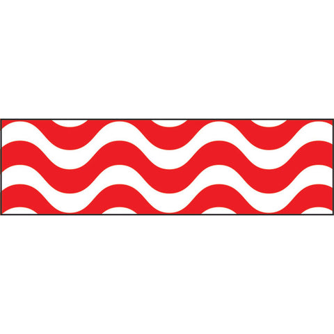 Wavy Red Bolder Borders, 35.75'