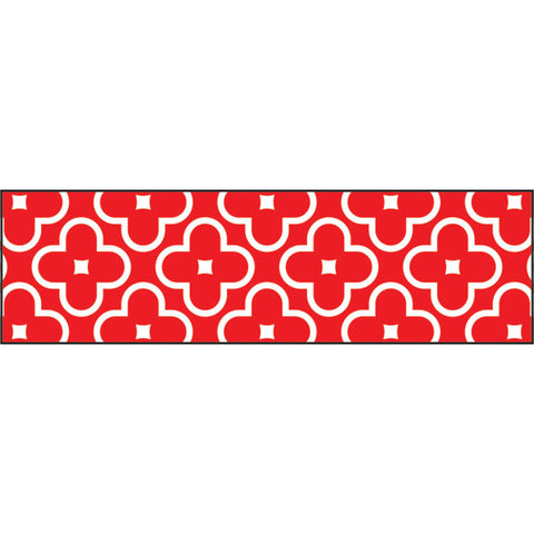 Floral Red Bolder Borders, 35.75'