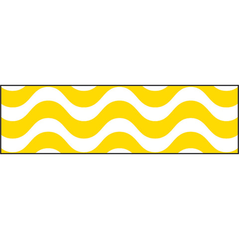 Wavy Yellow Bolder Borders, 35.75'