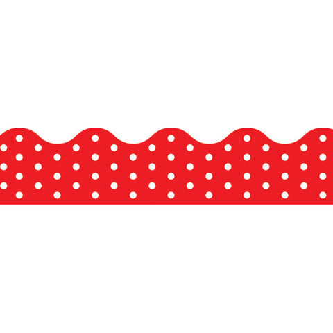 Polka Dots Red Terrific Trimmers, 39 Ft