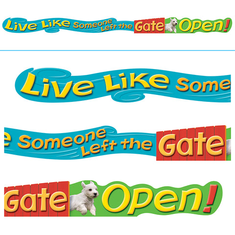 Live Like Someone Left The... Argus Banners, 10 Ft.