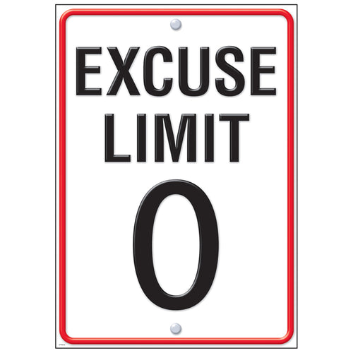 Excuse Limit 0 Argus Poster, 13.375 X 19