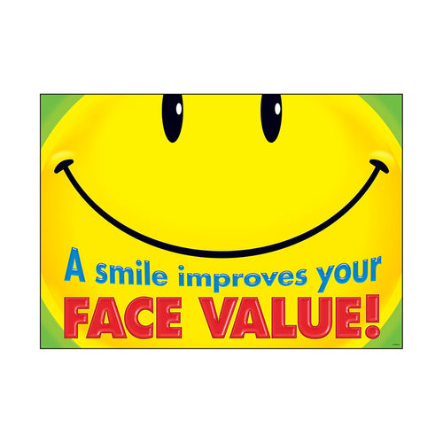 A Smile Improves Your Face Argus Poster, 13.375 X 19