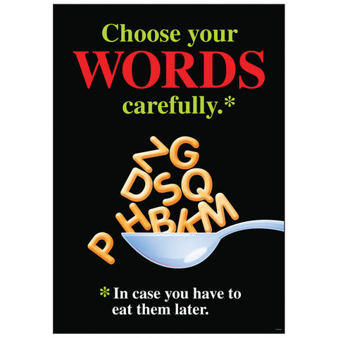 Choose Your Words Carefully... Argus Poster, 13.375 X 19