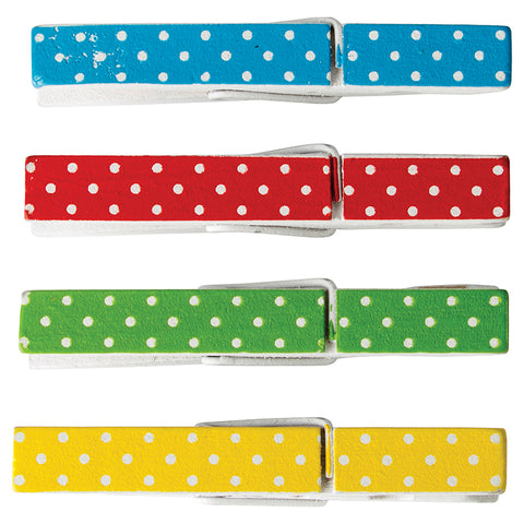 Polka Dot Clothespins, 20/Pack
