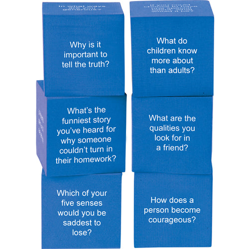 Foam Life Question Cubes, Set Of 6