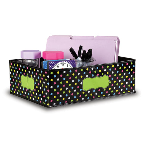 Chalkboard Brights Storage Bin, 16 X 11 X 5