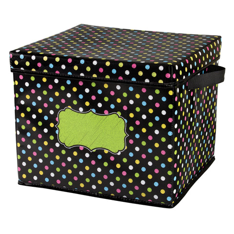 Chalkboard Brights Storage Box W/ Lid