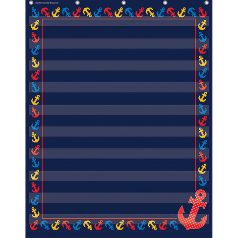 Anchors 10 Pocket Chart (34 X 44)