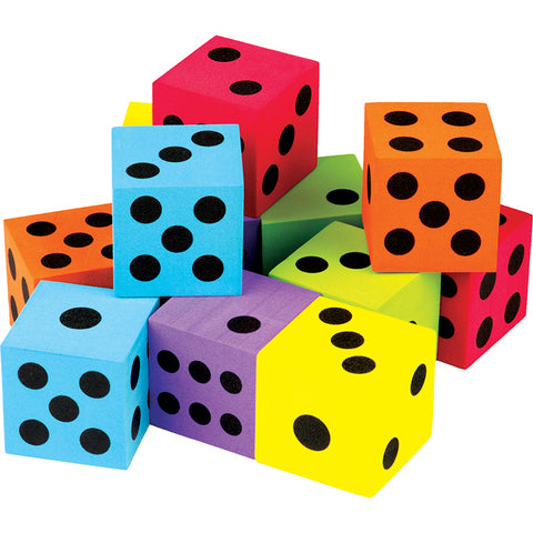 Foam Colorful Large Dice
